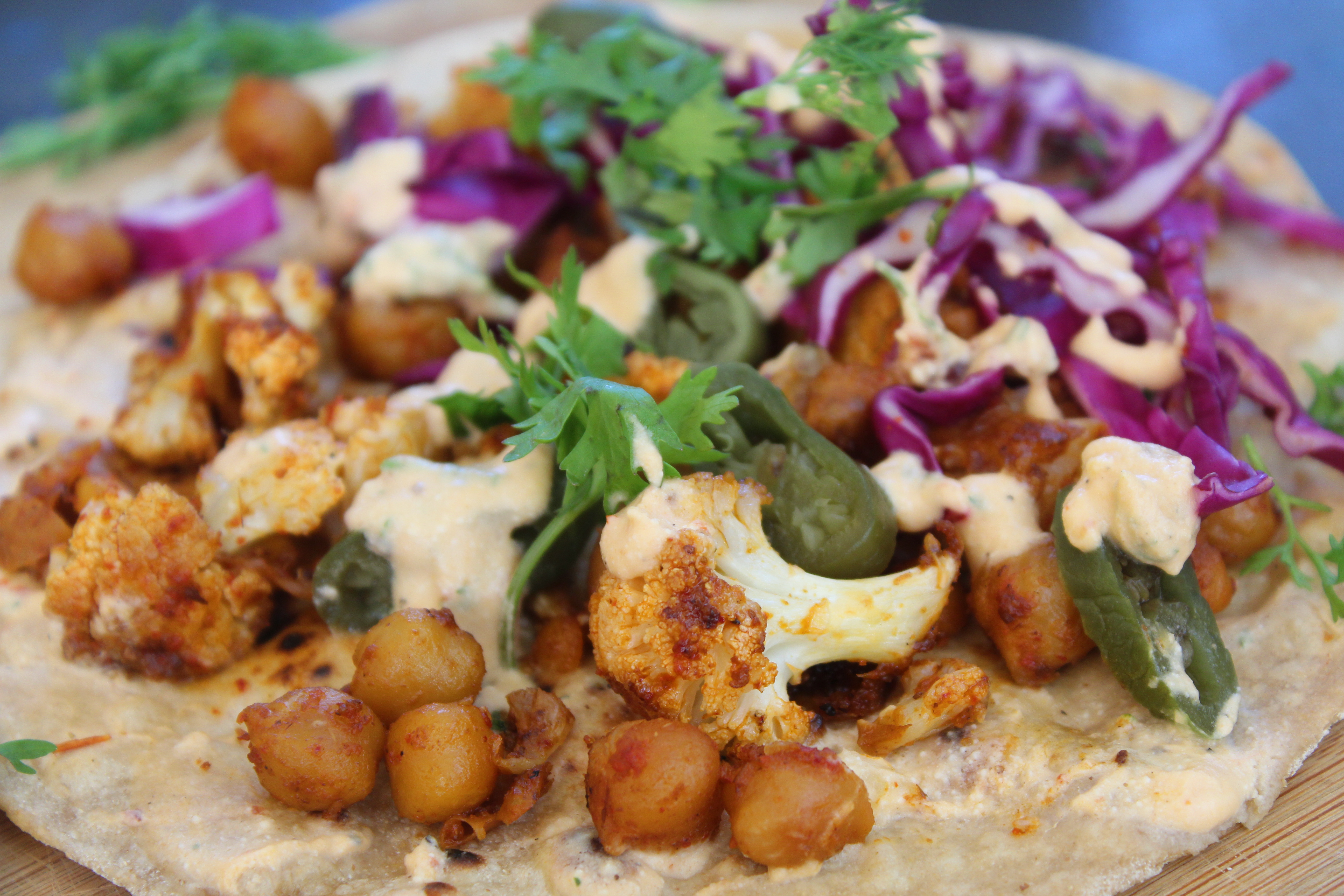 Cauliflower & Chickpeas Tacos