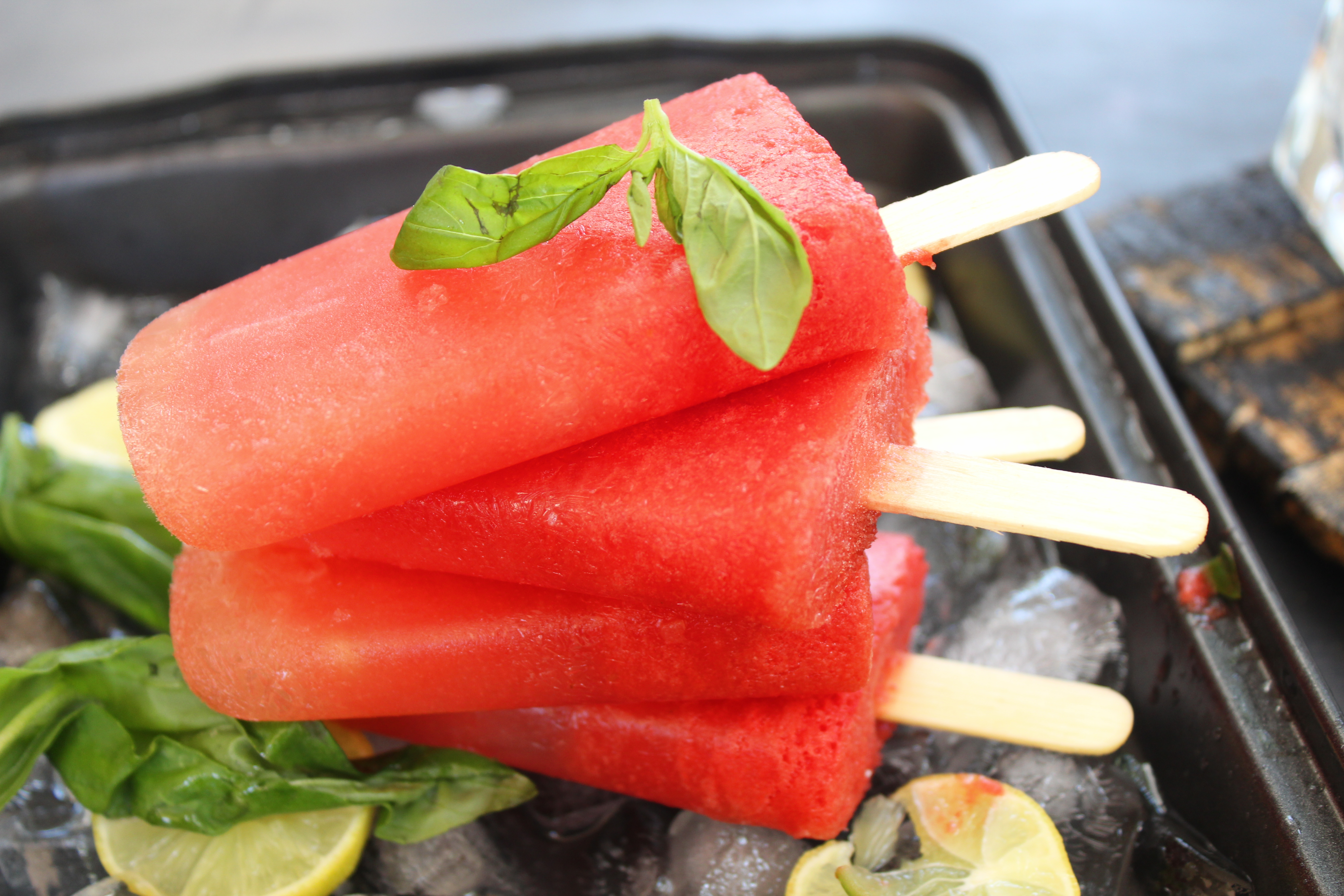 Watermelon Mojito Popsicles