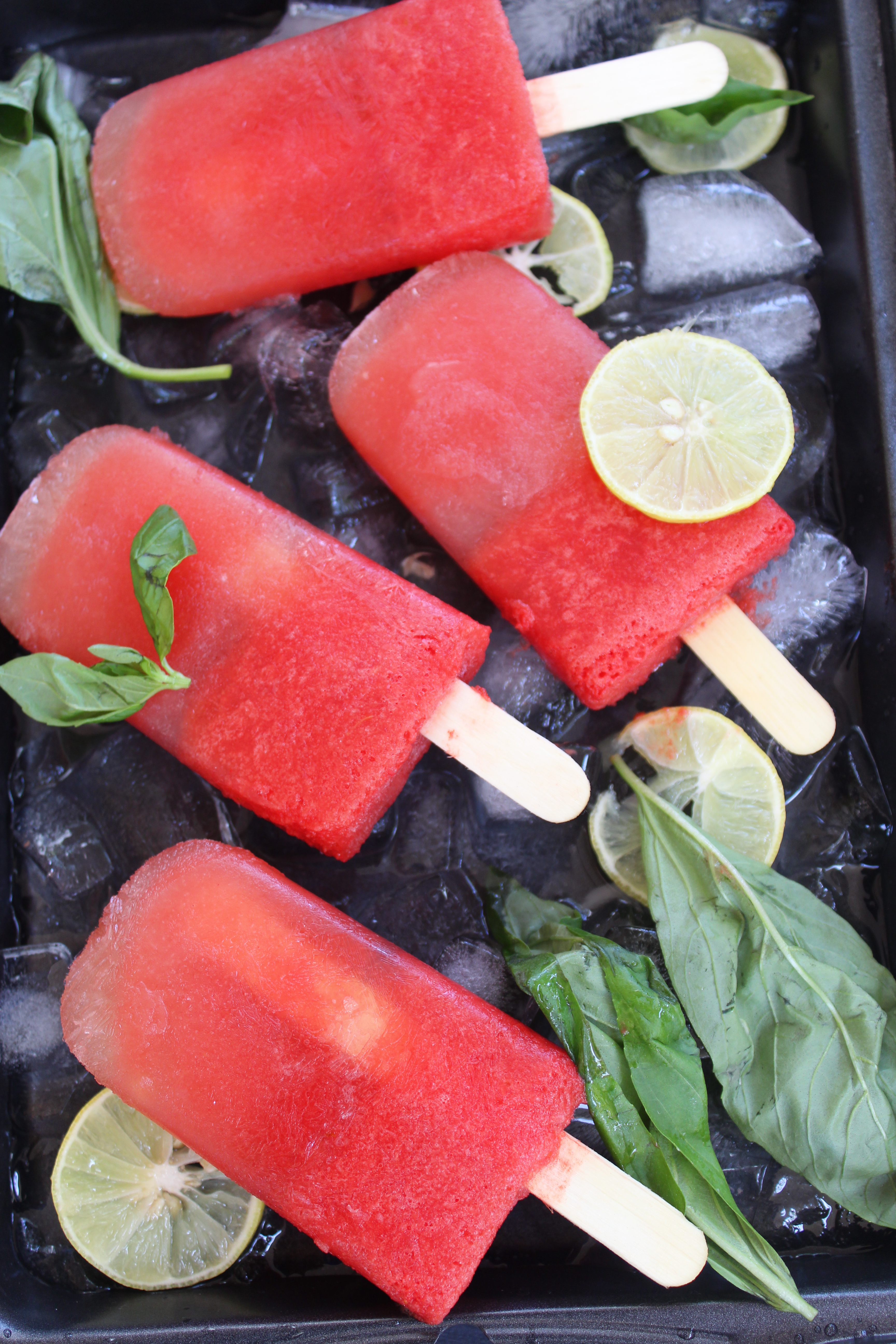 Watermelon Mojito Popsicles