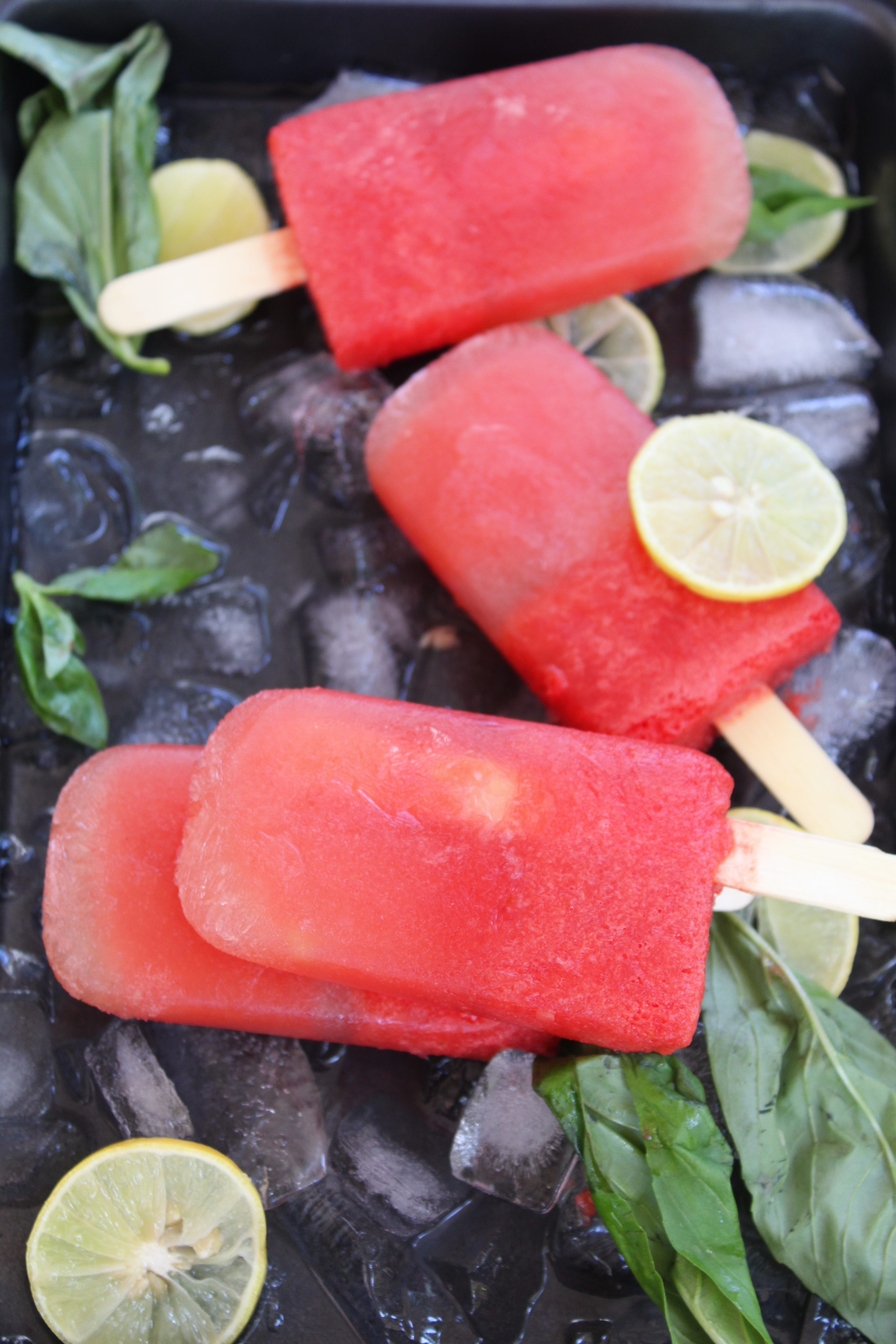 Watermelon Mojito Popsicles